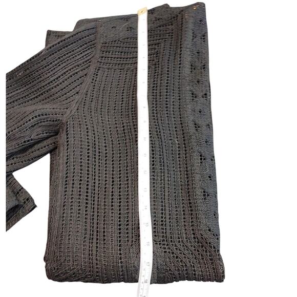 Kobi Halperin Swimwear Cover Up Open Front Crochet Gray Cotton Womens XS - Picture 7 of 7